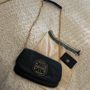 Tory Burch crossbody bag black/gold with credit card holder included